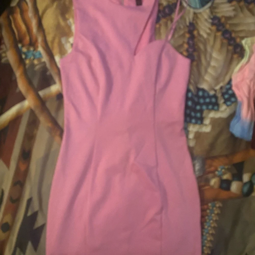 Material Girl One Shoulder Pink Dress - Picture 2 of 3